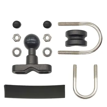 

Motorcycle Handlebar Rail Mount U Bolt Mounting Base 1" Ball Head for Ram Go-pro