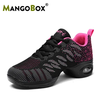 

Hot Sale Girls Dance Practice Shoes Air Design Dance Shoes For Woman Soft Sole Modern Dance Shoes Mesh Ladies Dance Trainers