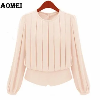 

Women Summer Blouses Elegant Fashion Chiffon Tops Office Ladies Workwear Blusas Girls Sweet Shirts Casual Classy Modest Clothing