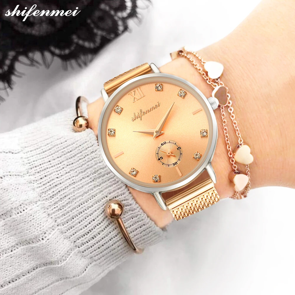 

Shifenmei Women Watch 2019 Quartz Watches Top Luxury Brand Women Casual Wrist Watch Waterproof Ladies Watches Relogio Feminino