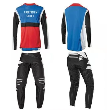 

2019 Motocross Racing Jersey + Pants Suit Motorcycle Dirt bike MTB ATV Adult Racing Gear Set riding set ni