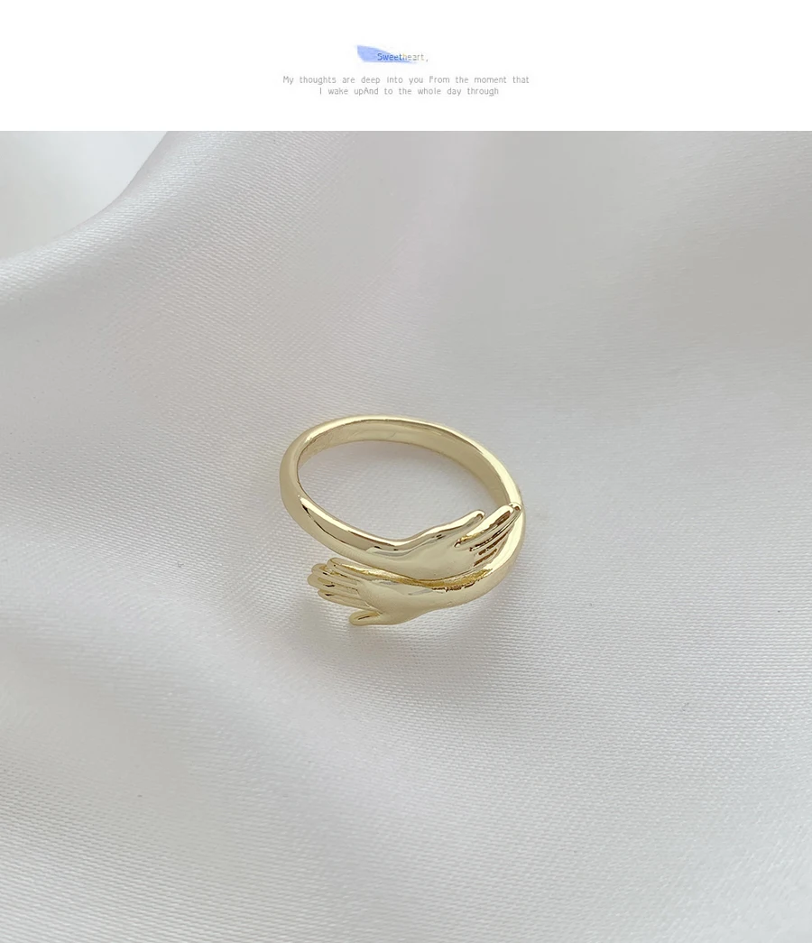 2021 Korean Female's AAA Zircon Ring Simple MOM Adjustable Opening Rings for Women Mother's Day Jewelry Gift
