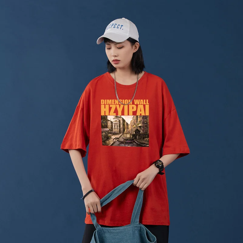 SingleRoad Female T-shirt 2020 Summer Oversized Graphic Unisex Hip Hop Harajuku Tshirt Japanese Streetwear T Shirt For Women