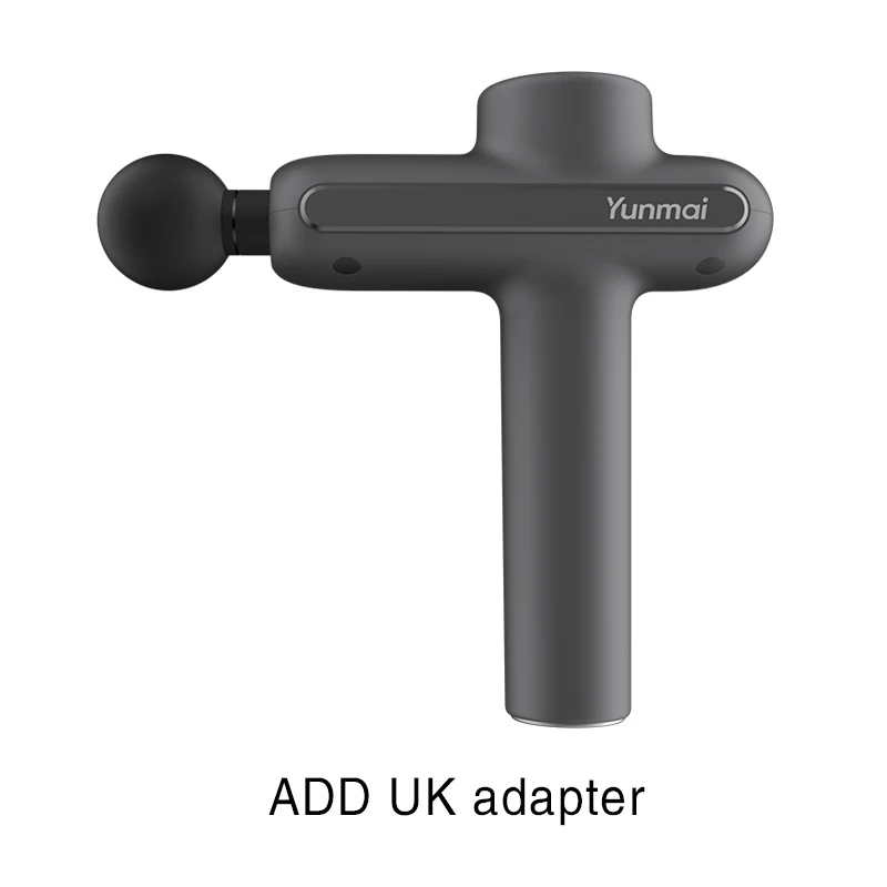 ADD UK adapter XIAOMI Массажер для глубоких тканей Оружие для упражнений для снятия мышечных болей для тела Мышечный релакс-массажер Релаксация мышц Вибрация Фасциальный пистолет Фитнес-оборудование после тренировки Релаксация тела - Цвет: ADD UK adapter