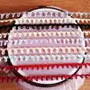 50Pcs/Lot Colorful Satin Cloth Button Wedding Dress Back Coat Shirt Diy Clothes Decoration (Send 1M Same Color Buckle Rope ) 5