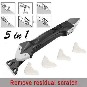 

Silicone Remover Caulk Finisher Sealant Smooth Scraper Grout Kit Tools Glue Nozzle Cleaning Tile Dirt Tool Spatula Glue Shovel