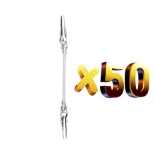 Лот 50 шт. 4 дюйма двойной зажим головка Памятка держатель для карт, вечерние DIY ремесло Аллигатор фото и изображение и Примечание зажим, глина и торт аксессуары