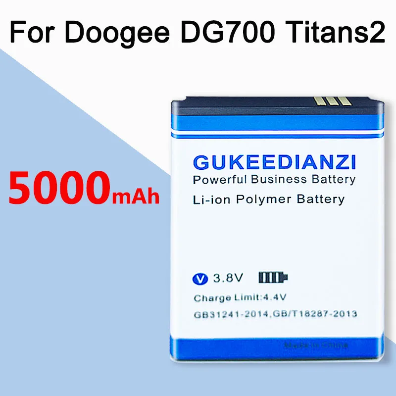 GUKEEDIANZI B-DG700 Для Doogee DG700 TITANS2 5000mAh Мобильный телефон аккумулятор высокого качества