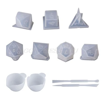 

Dice Fillet Square Triangle Dice Mold Dice Digital Game Silicone Mould Drop Shipping