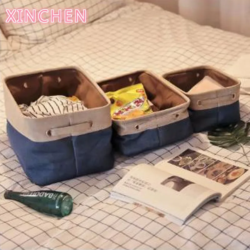 

Three Pack Nordic Minimalism Waterproof Organizer Kids Multifunction Foldable Clothing Storage Basket Books Sundries Organizer