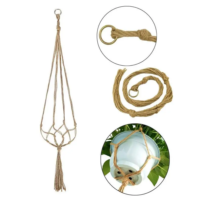 Набор вешалок для растений из 5 подвесных цветочных горшков держатель с кольцом