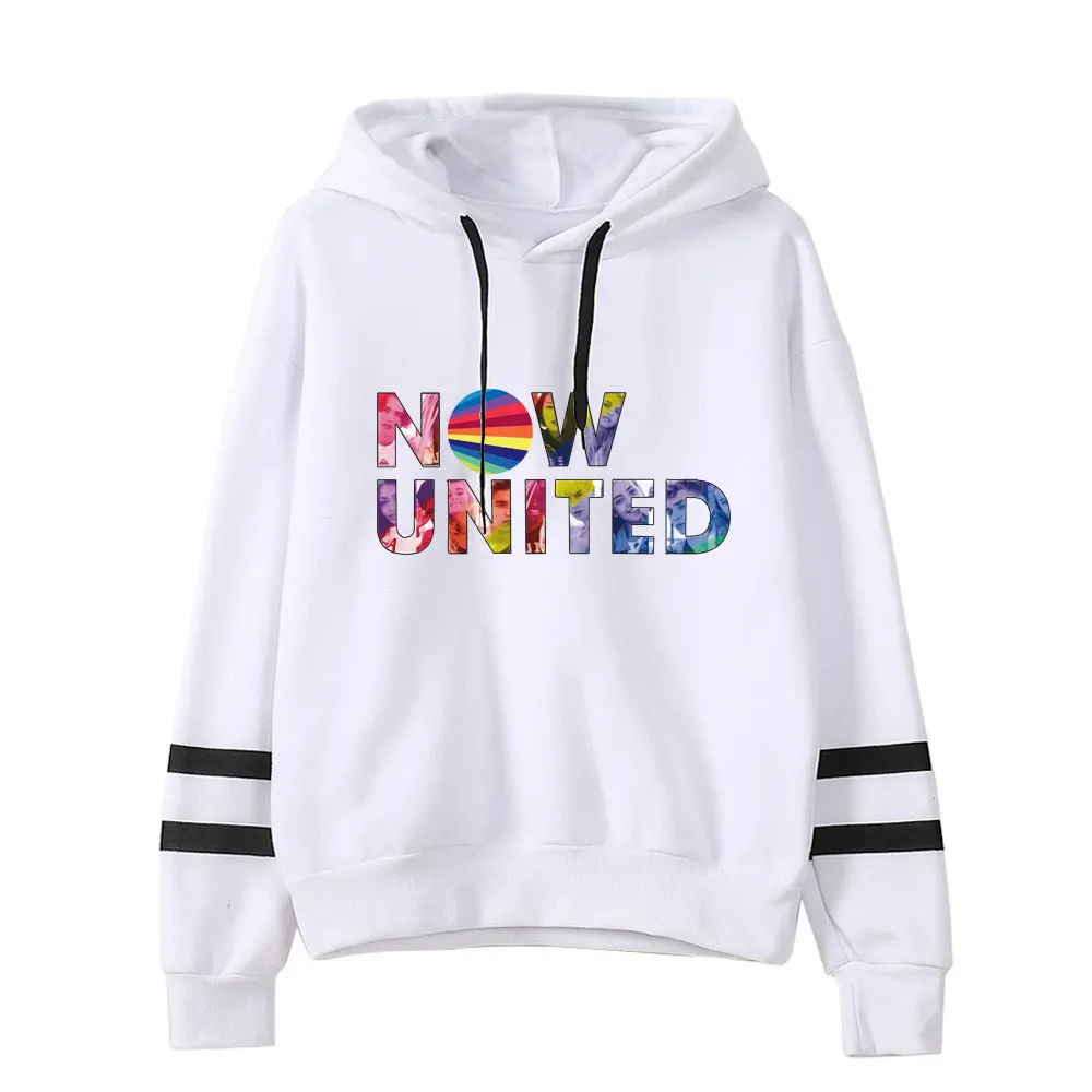 

2020 Now United - Better Album Hoodie Sweatshirts Women Better Now United Lyrics Pullover Unisex Harajuku Tracksui