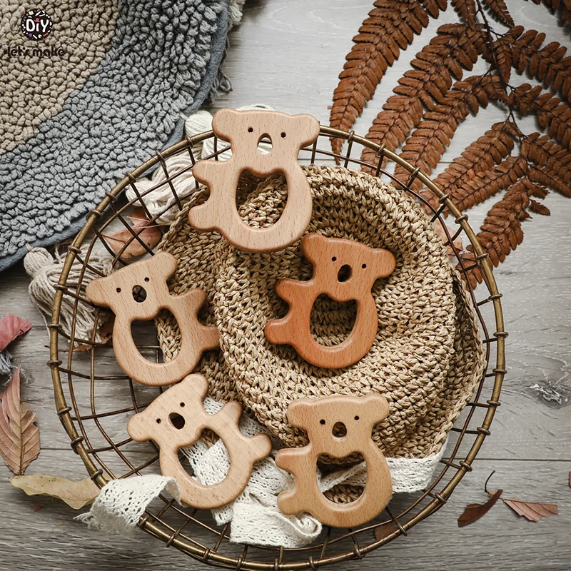 Let'S Make детский деревянный прорезыватель 10 шт. Прорезыватель для животных