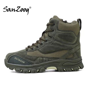 

Waterproof Men Military Tactical Boots Hiking Shoes Outdoor Hunting Trekking Trail Mountain Swat Botas Tacticas Hombre Militar