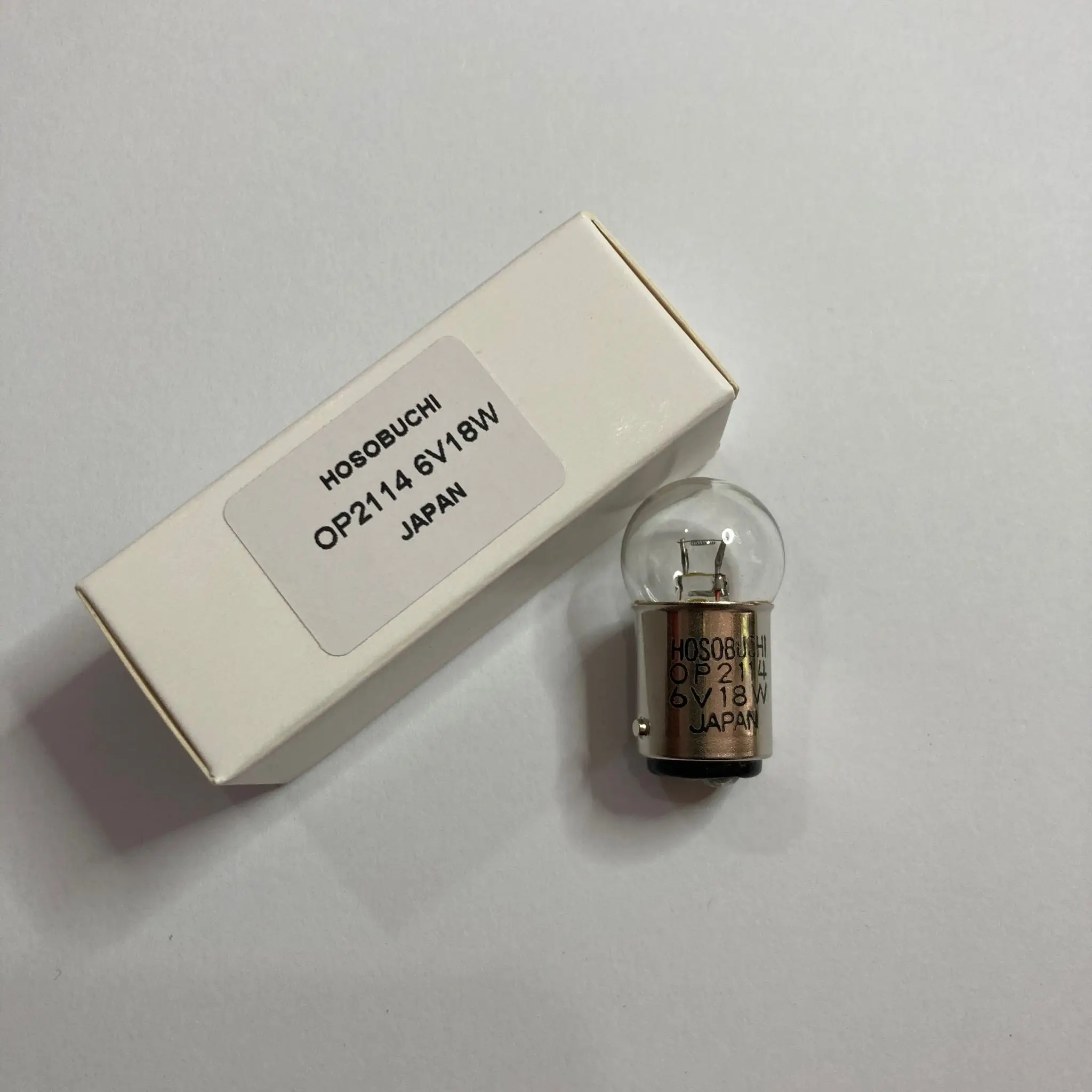 Hosobuchi OP2114 6V18W BA15D Halogen Lamp，optical instrument bulb OP2114 6V18W BA15d