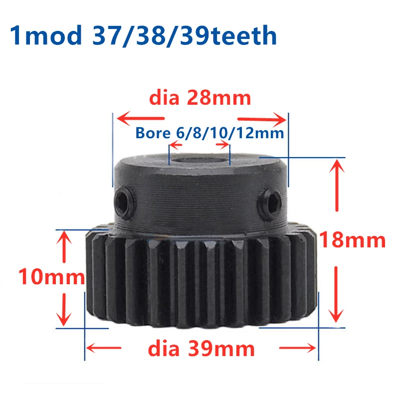 Module 1 Mold 1 etzr-m1-33 Engrenage matériau c45 Nombre De Dents 33
