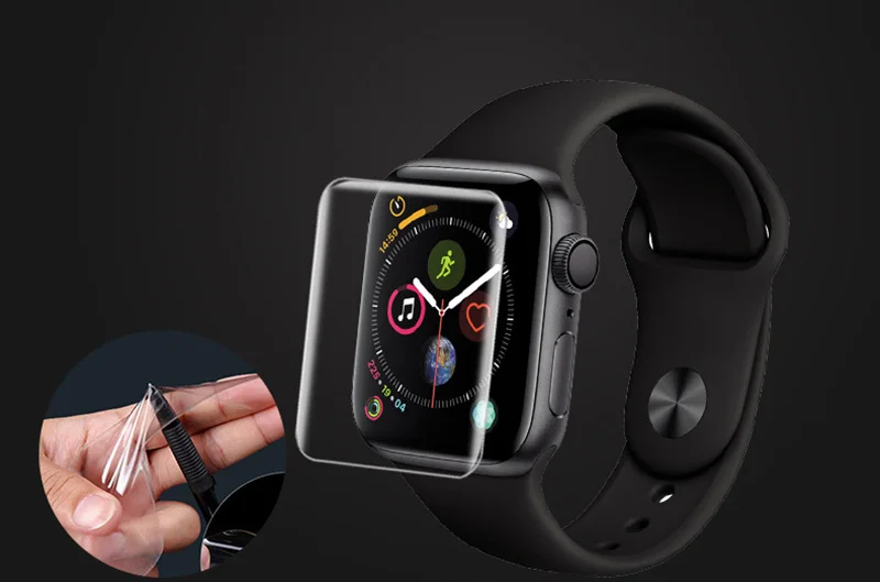 Полноэкранное Защитное стекло для iWatch 4, Гидрогелевая пленка для Apple Watch 1, 2, 3, 4, закаленная пленка, HD изогнутое стекло, 38 мм, 42 мм, 40 мм