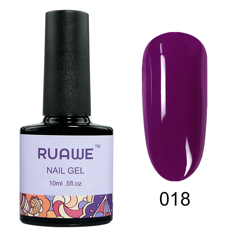 RUAWE УФ-гель для ногтей телесного цвета замочить от УФ светодиодный гибридные Лаки гель для ногтей Vernis Полупостоянный УФ Дизайн ногтей - Цвет: 018