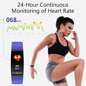 

M8 health smart bracelet PEG+ECG dual monitoring all-weather temperature measurement is too high Health information reminder