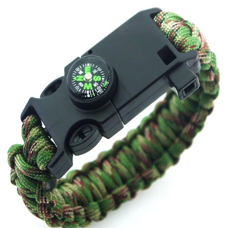 Multifunction Outdoor Tools Camping Climbing Fishing Gear Survival Bracelet Emergency 4mm Paracord