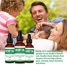 Конопляное масло снимает боль в мышцах боль Стресс натуральный травяной КБР увлажняющее массажное эфирное масло помогает сну масло каннабидиола