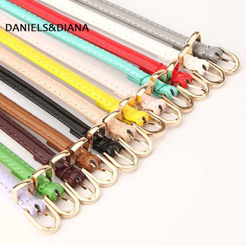 

New Wild Fine Leather Belt Female Explosion Women's Dress Decoration Waistband Candy-Colored with Women's Belt Leather Belt