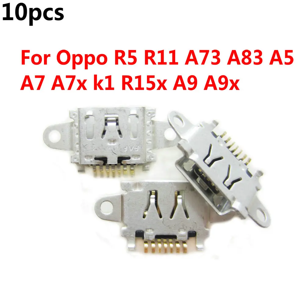10 шт. новый разъем Micro USB для зарядки Oppo R5 R11 A73 A83 A5 A7 A7x k1 R15x A9 A9x | Мобильные телефоны