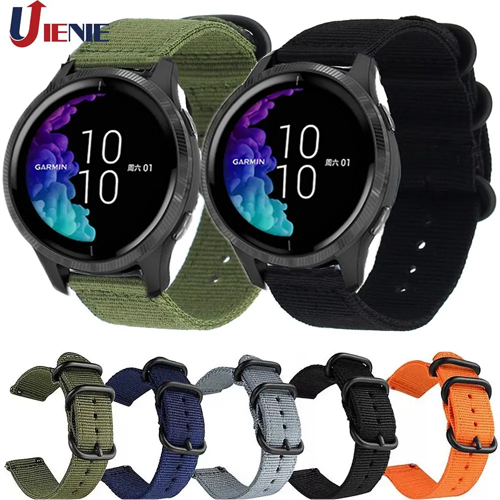 20 мм нейлоновый ремешок для наручных часов Garmin шнур/GarminMove 3 Роскошный стиль/Vivoactive
