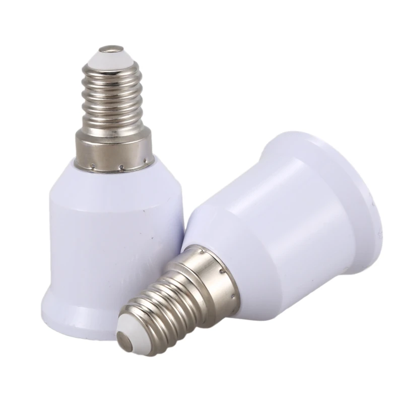 LED Light Bulb Socket Converter 5 pcs E14, E27 Adapter Base Screw LED Light Bulb Bulb Socket Converter White