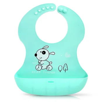 

Baby Eating Bib Waterproof Stereo Feeding Bib Large Size Cute Kids Bib Disposable Silica Gel Infant Baby Stuff for Newborns