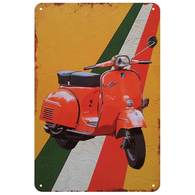 Vespa табличка металлическая винтажная жестяная вывеска Pin Up потертый шик декор винтажные металлические знаки украшение бара металлический плакат для паба металлическая пластина