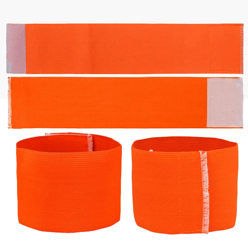 orange 10pcs Adult&Kid Size 12Colors DIY Captain Armband Soccer Customize Sports Adjustable Player Bands Captain Armband DIY Avaliable - Цвет: orange