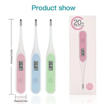 

Electronic Digital Thermometer Portable Digital Display Thermometer LCD Digital Temperature Meter With Self Calibration