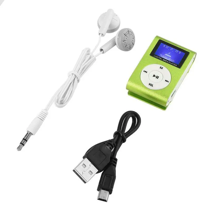 Есть экран Клип карты Mp3 металлический корпус Mp3 плеер студенческий музыкальный Walkman подарок