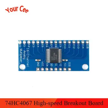

5pcs CD74HC4067 74HC4067 16-Channel ADC Analog Digital Multiplexer High-speed Breakout Board Module For Arduino