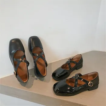 

Anime Uniform Shoes Uwabaki Japanese JK Uniform Round Toe Women Girls School Students Lolita Black Cosplay Shoes Princess shoes