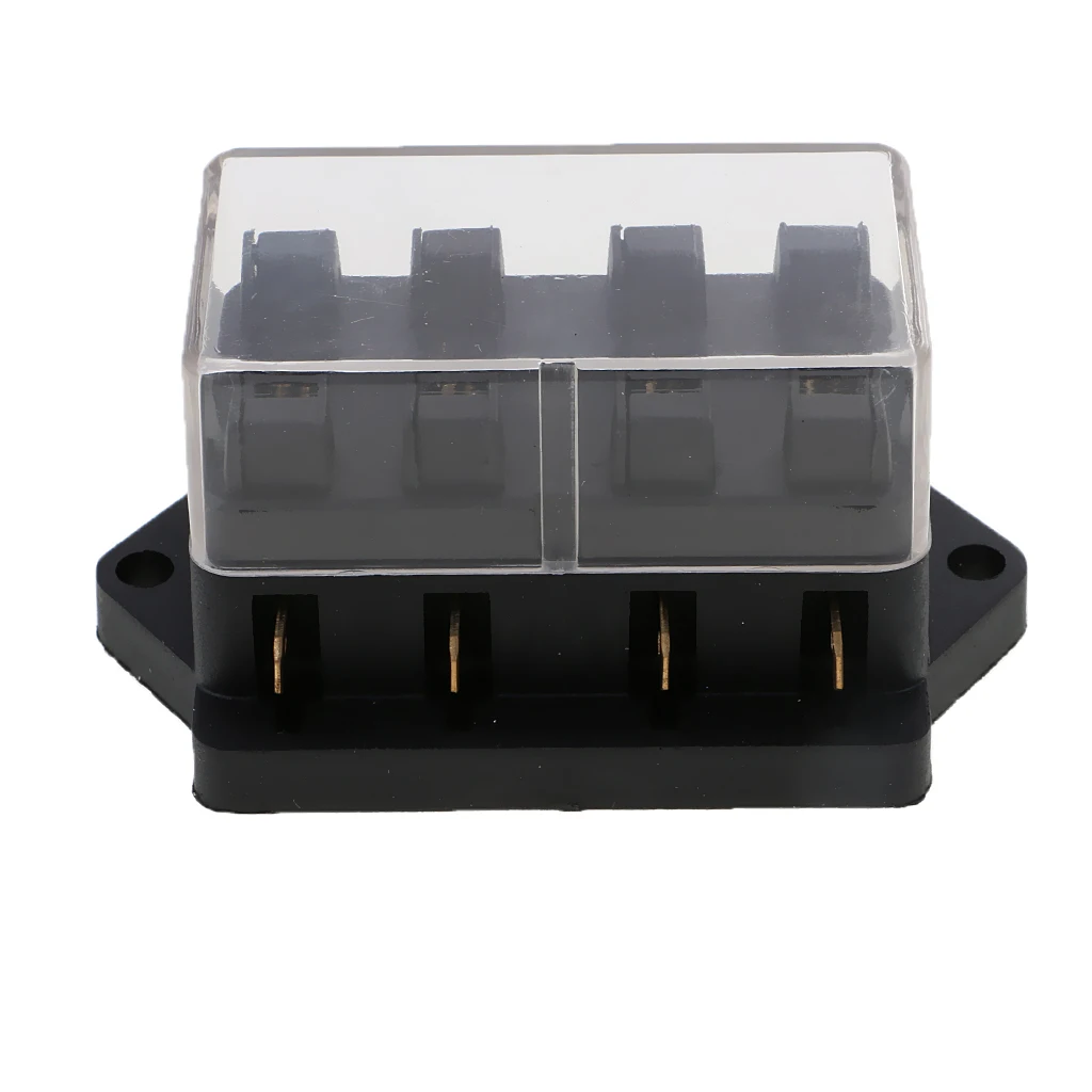 DC 12V 24V 32V Circuit ATC, ATO Blade Fuse Box Block Fuse Holder 4-Way