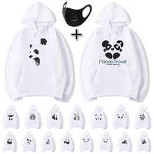 

New unisex hoodie Print Hooded Sweatshirt panda Harajuku Streetwear Long Sleeve sweatshirt harajuku hoodies men streetwear