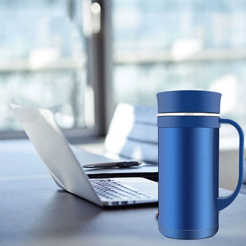 480ML Thermo Cup Business Office Home Chinese Style Gift Handle Jade Porcelain Insulation High-tempera Ceramic Water Bottle | Дом и сад