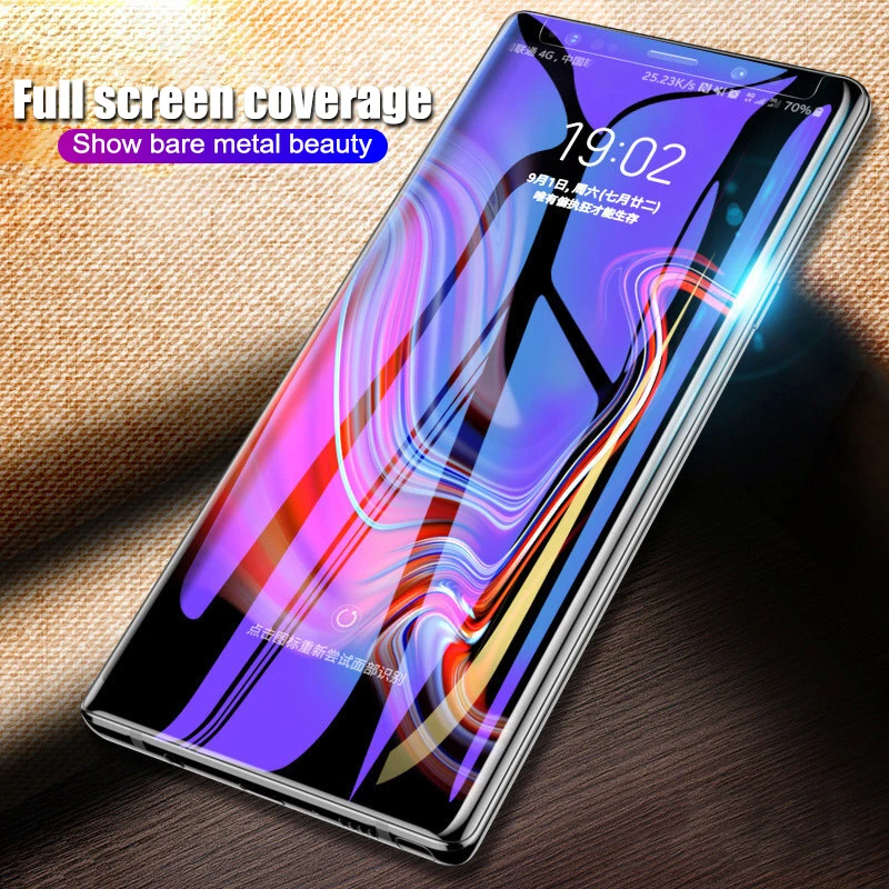 500D УФ жидкое изогнутое полное клеевое закаленное стекло для samsung Galaxy S8 S9 S10 Plus Lite Note 8 9 10 защита экрана полное покрытие