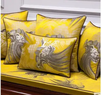 

Modern minimalist Chinese sofa hug pillowcase fabric cushion cover Living room bed headrest pillowcase