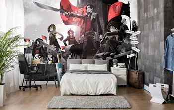 

[Self-Adhesive] 3D Attack On Titan 151 Japan Anime Wall Paper mural Wall Print Decal Wall Murals Belly
