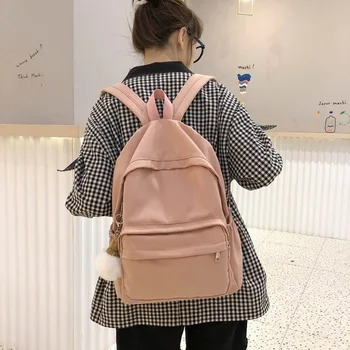 

2020 new Korean version of the shoulder bag women's fashion simple backpack large capacity campus student bag lady