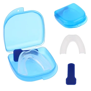 

New 3pcs Silicone Night Mouth Guard For Teeth Clenching Grinding Dental Bite Sleep Aid Whitening Teeth Mouth Tray