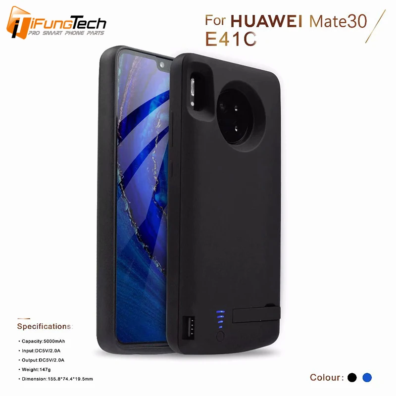 Mate 30 5000 мАч чехол с зажимом на заднюю панель для huawei mate 30 ударопрочный расширенный внешний аккумулятор чехол тонкий чехол для зарядного устройства 4 5G
