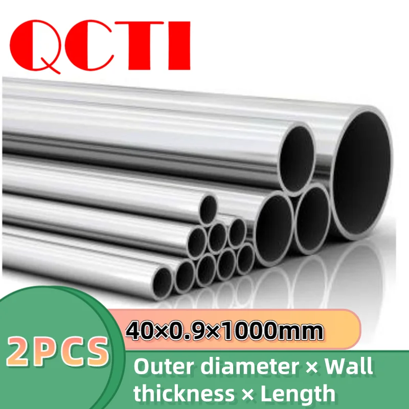 2Pcs Gr9 40×0.9×1000mm Industrial Ti Pipe Pure Titanium Hollow Tube Polished Seamless for Bicycle or CP | Инструменты