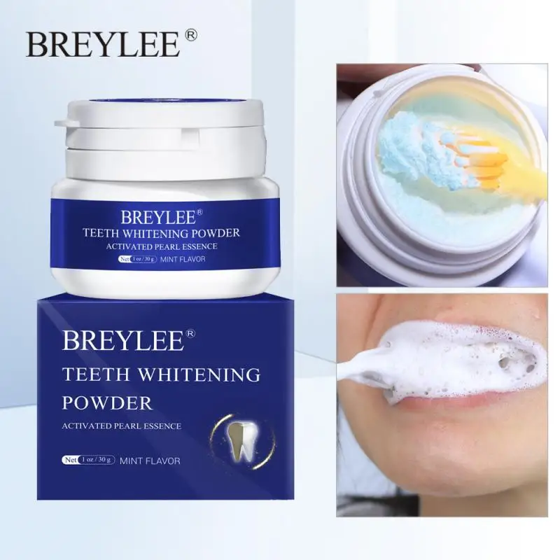 Порошок для отбеливания зубов BREYLEE зубная паста чистка гигиена полости рта