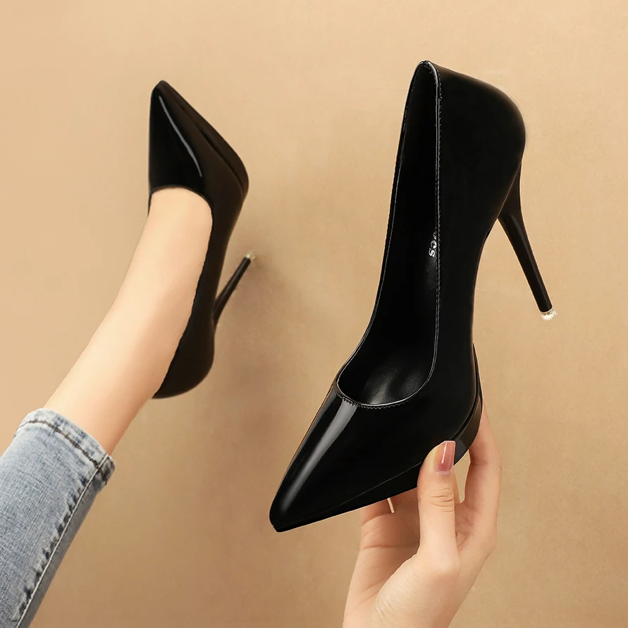 

2020 Women High Heels Pumps Lady Sexy Pointed Toe Tacones Hakken Heels Pumps Female Escarpins Footwear Nude Shoes