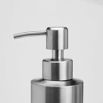 

Manual Stainless Steel Soap Dispenser Hand Metal Pump Lotion Bottle Disinfectant N0HB