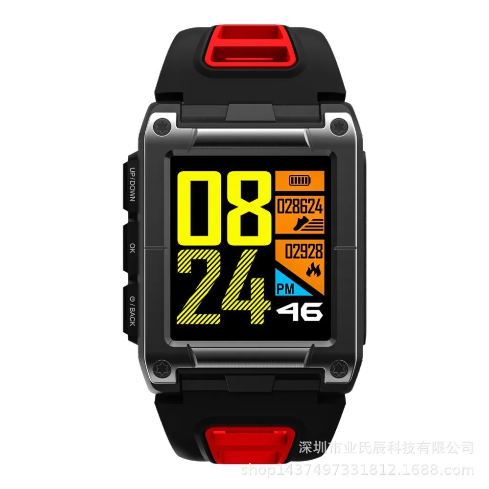 Gps Спорт IP68 Водонепроницаемый плавание Смарт часы монитор сердечного ритма термометр альтиметр цветной экран Smartwatch
